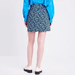 Vib's Jupe Trapèze Boutonnée Vert Kaki Femme -Robe Boutique jupe trapeze boutonnee vert kaki femme b 36125312220345291