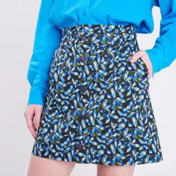 Vib's Jupe Trapèze Boutonnée Vert Kaki Femme -Robe Boutique jupe trapeze boutonnee vert kaki femme d1 36125312220345291