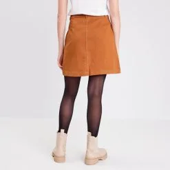 Vib's Jupe Trapèze En Jean Marron Femme 10 Vib's Jupe Trapèze En Jean Marron Femme -Robe Boutique jupe trapeze en jean marron femme b 36125212910690321