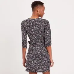 Vib's Robe Ajustée Avec Noeud Noir Femme -Robe Boutique robe ajustee avec noeud noir femme b 36125313380021001