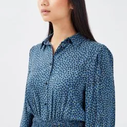 Vib's Robe Ajustée Smockée Gris Femme -Robe Boutique robe ajustee smockee gris femme d1 36125373390024422