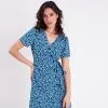 Vib's Robe Cache-coeur Bleu Femme -Robe Boutique robe cache coeur bleu femme dc 36125313250315481