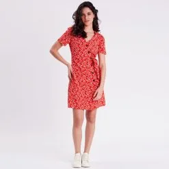 Vib's Robe Cache-coeur Orange Femme -Robe Boutique robe cache coeur orange femme si 36125313250315483