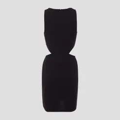 Vib's Robe Droite Avec Ouvertures Noir Femme -Robe Boutique robe droite avec ouvertures noir femme bg 36125313290061001