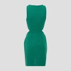 Vib's Robe Droite Avec Ouvertures Vert Turquoise Femme 7 Vib's Robe Droite Avec Ouvertures Vert Turquoise Femme -Robe Boutique robe droite avec ouvertures vert turquoise femme bg 36125313290065253