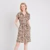 Vib's Robe Droite Boutonnée Beige Femme -Robe Boutique robe droite boutonnee beige femme dc 36125133510643636