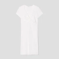Vib's Robe Droite Broderie Anglaise Ecru Femme