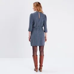 Vib's Robe Droite Ceinturée Multicolore Femme 10 Vib's Robe Droite Ceinturée Multicolore Femme -Robe Boutique robe droite ceinturee multicolore femme b 36125212810763902