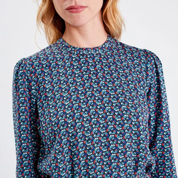 Vib's Robe Droite Ceinturée Multicolore Femme 6 Vib's Robe Droite Ceinturée Multicolore Femme – Image 4