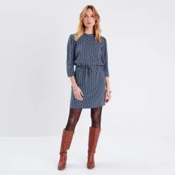 Vib's Robe Droite Ceinturée Multicolore Femme