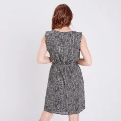 Vib's Robe Droite Ceinturée Noir Femme 10 Vib's Robe Droite Ceinturée Noir Femme -Robe Boutique robe droite ceinturee noir femme b 36125123700903580