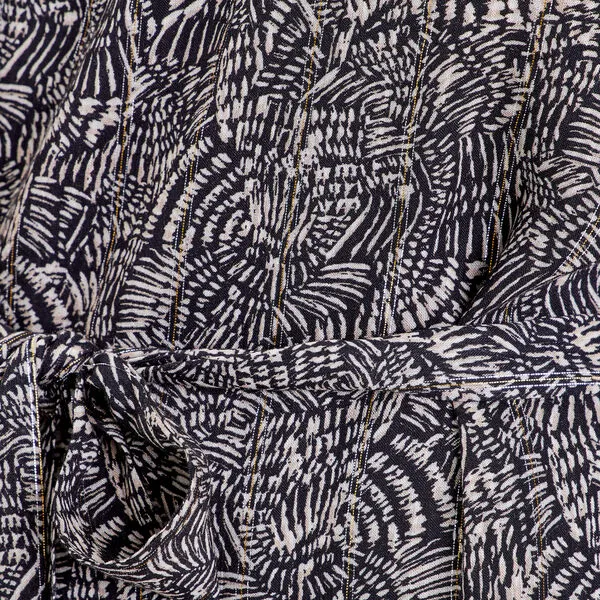 Vib's Robe Droite Ceinturée Noir Femme 7 Vib's Robe Droite Ceinturée Noir Femme – Image 5