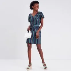 Vib's Robe Droite Ceinturée Noir Femme 13 Vib's Robe Droite Ceinturée Noir Femme -Robe Boutique robe droite ceinturee noir femme si 36125383250594814