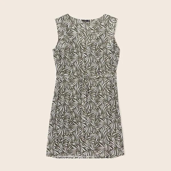 Vib's Robe Droite Ceinturée Vert Femme 3 Vib's Robe Droite Ceinturée Vert Femme