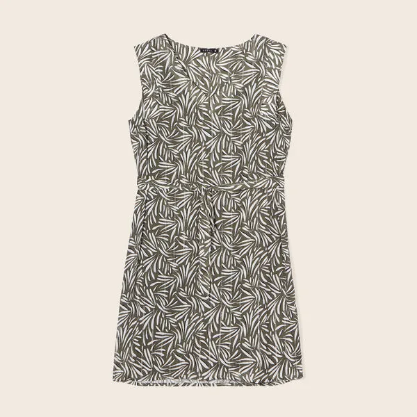 Vib's Robe Droite Ceinturée Vert Femme 4 Vib's Robe Droite Ceinturée Vert Femme – Image 2