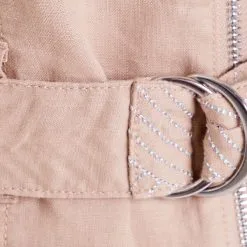 Vib's Robe Droite Ceinturée Zippée Sable Femme -Robe Boutique robe droite ceinturee zippee sable femme d3 36125153700523074