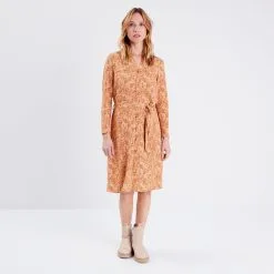 Vib's Robe Droite éco-responsable Camel Femme