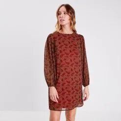 Vib's Robe Droite éco-responsable Noir Femme