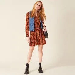 Vib's Robe Droite éco-responsable Noir Femme -Robe Boutique robe droite eco responsable noir femme si 36125212810783897