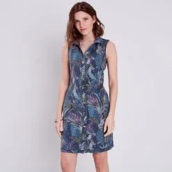 Vib's Robe Droite En Jean Réversible Bleu Femme -Robe Boutique robe droite en jean reversible bleu femme d2 36125133701023718