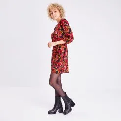 Vib's Robe Droite Manches 3/4 Noir Femme 13 Vib's Robe Droite Manches 3/4 Noir Femme -Robe Boutique robe droite manches 34 noir femme si 36125313270225303