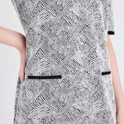 Vib's Robe Droite Manches Courtes Noir Femme -Robe Boutique robe droite manches courtes noir femme d1 36125153510474122