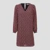 Vib's Robe Droite Manches Longues Bordeaux Femme -Robe Boutique robe droite manches longues bordeaux femme dc 36125393270154881