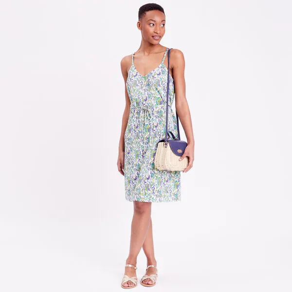 Vib's Robe Droite Plissée Beige Femme 8 Vib's Robe Droite Plissée Beige Femme – Image 6