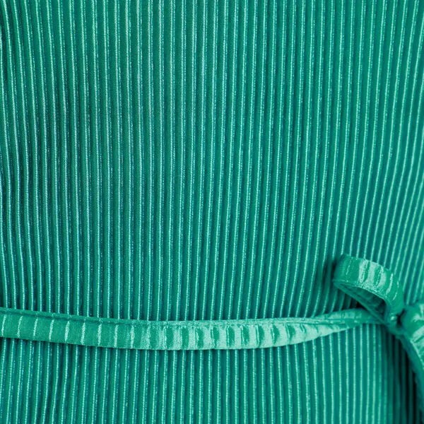 Vib's Robe Droite Plissée Vert Femme 7 Vib's Robe Droite Plissée Vert Femme – Image 5