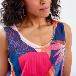 Vib's Robe Droite Sans Manches Orange Corail Femme 12 Vib's Robe Droite Sans Manches Orange Corail Femme -Robe Boutique robe droite sans manches orange corail femme d2 36125133701134260