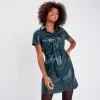 Vib's Robe Droite Simili Cuir Vert Foncé Femme -Robe Boutique robe droite simili cuir vert fonc femme dc 36125393250540552