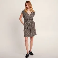 Vib's Robe Droite Zippée Ceinturée Noir Femme -Robe Boutique robe droite zippee ceinturee noir femme si 36125163700504292