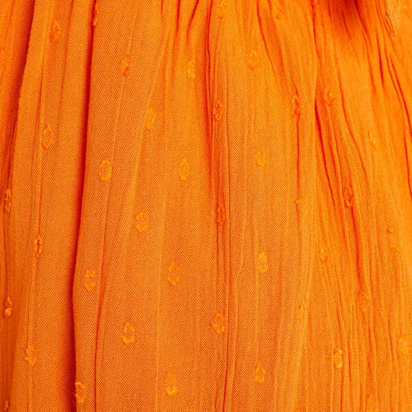 Vib's Robe évasée à Bretelles Orange Femme 6 Vib's Robe évasée à Bretelles Orange Femme – Image 4