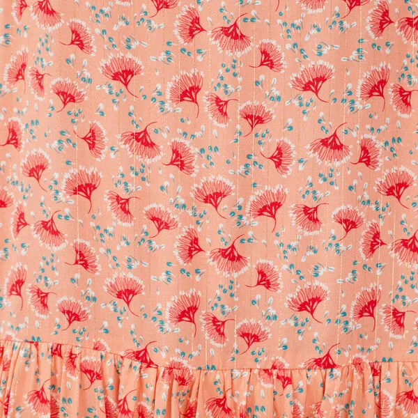 Vib's Robe évasée à Bretelles Rose Corail Femme 7 Vib's Robe évasée à Bretelles Rose Corail Femme – Image 5