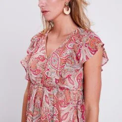 Vib's Robe évasée à Volants Multicolore Femme -Robe Boutique robe evasee a volants multicolore femme d1 36125133701093742