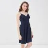 Vib's Robe évasée Avec Bretelles Bleu Marine Femme