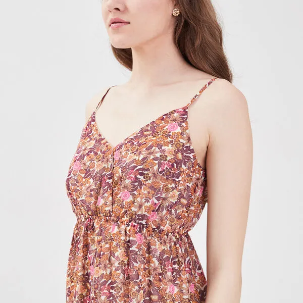 Vib's Robe évasée Avec Bretelles Ecru Femme 6 Vib's Robe évasée Avec Bretelles Ecru Femme – Image 4