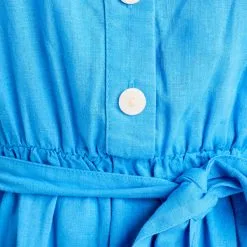 Vib's Robe évasée Ceinturée Bleu Femme -Robe Boutique robe evasee ceinturee bleu femme d3 36125313310221211