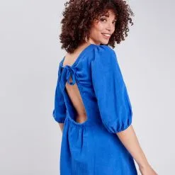 Vib's Robe évasée Dos Ouvert Bleu Electrique Femme 11 Vib's Robe évasée Dos Ouvert Bleu Electrique Femme -Robe Boutique robe evasee dos ouvert bleu electrique femme d1 36125282810703472