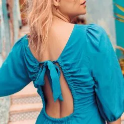 Vib's Robe évasée Dos Ouvert Bleu Electrique Femme 9 Vib's Robe évasée Dos Ouvert Bleu Electrique Femme -Robe Boutique robe evasee dos ouvert bleu electrique femme fp 36125282810703472