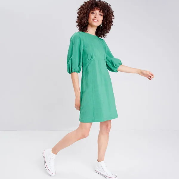 Vib's Robe évasée Dos Ouvert Vert Femme 8 Vib's Robe évasée Dos Ouvert Vert Femme – Image 6