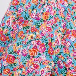 Vib's Robe évasée Fluide Bleu Turquoise Femme 11 Vib's Robe évasée Fluide Bleu Turquoise Femme -Robe Boutique robe evasee fluide bleu turquoise femme d3 36125262811083795