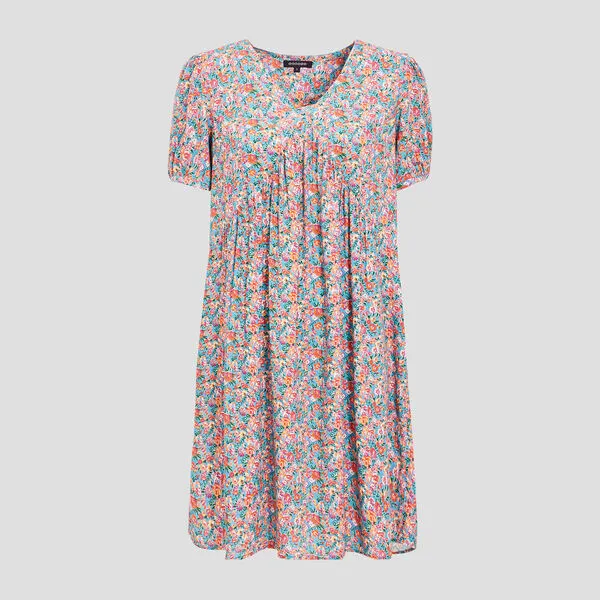 Vib's Robe évasée Fluide Bleu Turquoise Femme 8 Vib's Robe évasée Fluide Bleu Turquoise Femme – Image 6