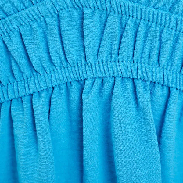 Vib's Robe évasée Fluide élastiquée Bleu Femme 7 Vib's Robe évasée Fluide élastiquée Bleu Femme – Image 5