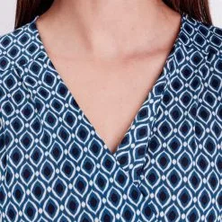 Vib's Robe évasée Manches 3/4 Bleu Femme 11 Vib's Robe évasée Manches 3/4 Bleu Femme -Robe Boutique robe evasee manches 34 bleu femme d1 36125313320285515