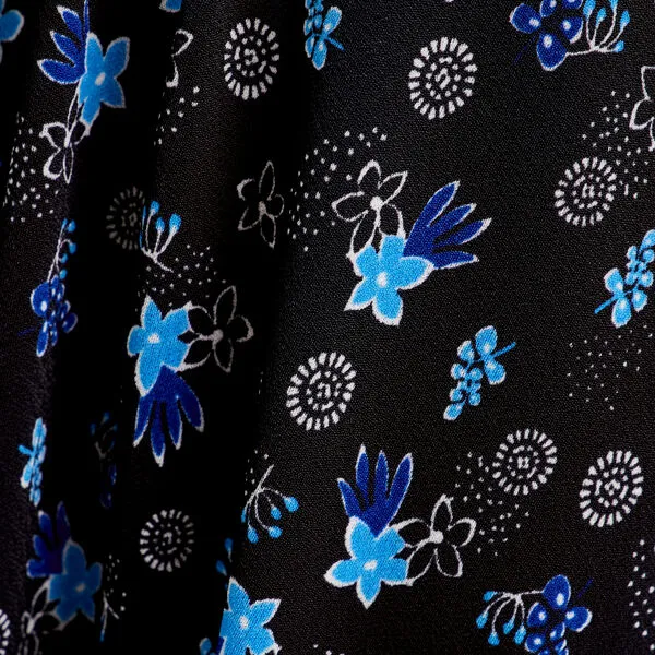 Vib's Robe évasée Manches 3/4 Noir Femme 7 Vib's Robe évasée Manches 3/4 Noir Femme – Image 5