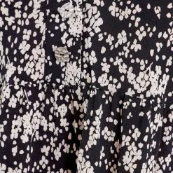 Vib's Robe évasée Manches 3/4 Noir Femme -Robe Boutique robe evasee manches 34 noir femme d3 36125373320161001