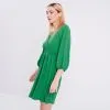 Vib's Robe évasée Manches 3/4 Vert Femme -Robe Boutique robe evasee manches 34 vert femme dc 36125313320274417