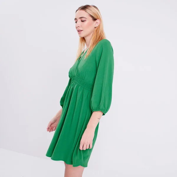 Vib's Robe évasée Manches 3/4 Vert Femme 3 Vib's Robe évasée Manches 3/4 Vert Femme