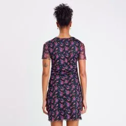 Vib's Robe évasée Manches Courtes Noir Femme 10 Vib's Robe évasée Manches Courtes Noir Femme -Robe Boutique robe evasee manches courtes noir femme b 36125313310555633